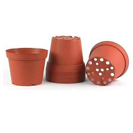 POPPELMANN Poppelmann TO15DO600 6 in. Plastic Pot; Terra Cotta - Pack of 10 TO15DO600